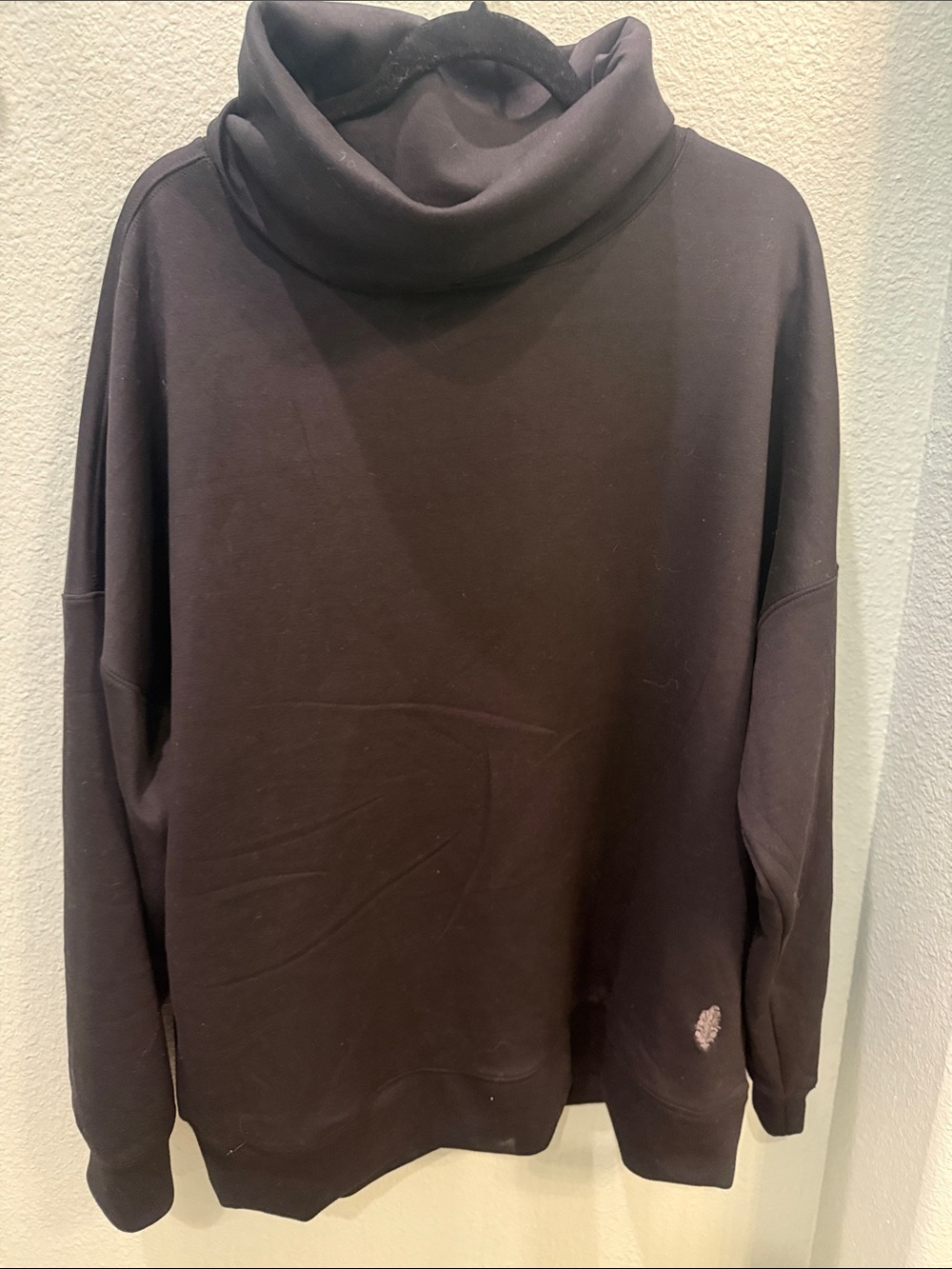 FP Movement Black Funnel Neck Sweater Large